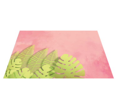 Tischsets originell mit botanischer blattanordnung - TenStickers