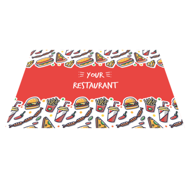 Tischsets originell mit kulinarischer kunst - TenStickers