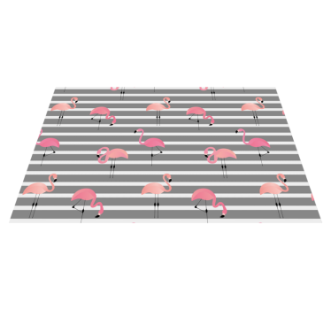 Platzset modern Grauer flamingo - TenStickers