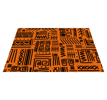 Tischset textur abstraktes schwarzes muster - TenStickers