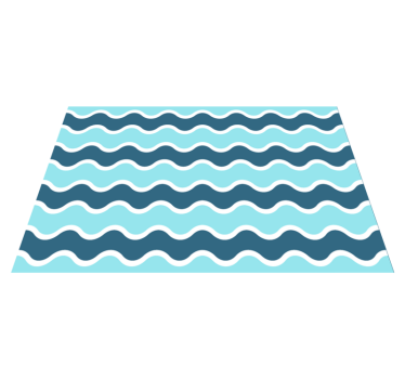 Tischset modern mit wellenförmigem muster - TenStickers