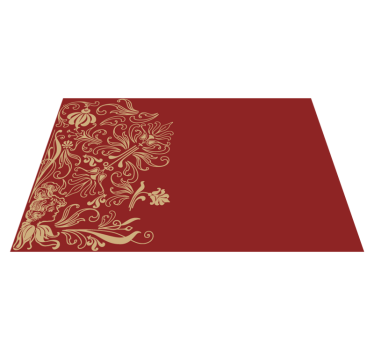 Tischset rot Rote vintage-seite - TenStickers