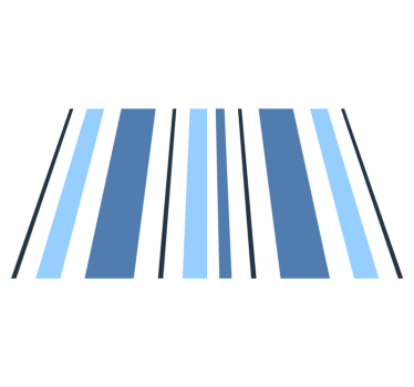 Platzset Textur Schattierungen von blauen Streifen - TenStickers