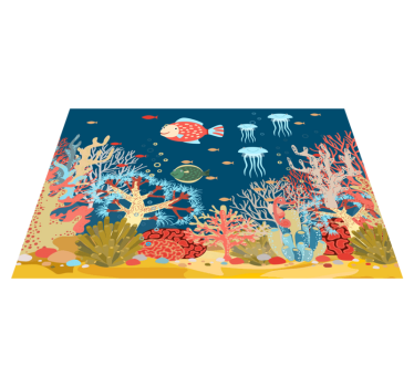 Tischset modern unterwasser korallenwelt - TenStickers