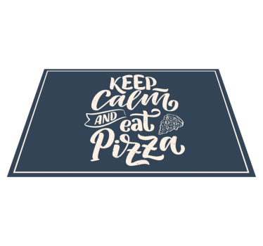 Tischset text ruhige pizza weisheit - TenStickers
