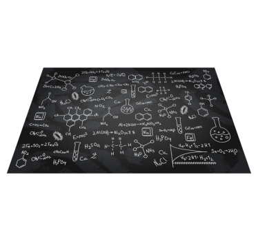 Tischsets originell mit chemischen gleichungen - TenStickers