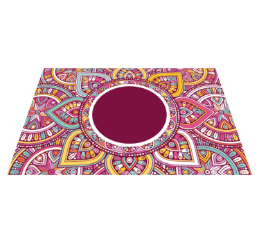 Tischsets originell mit buntem mandala-muster - TenStickers