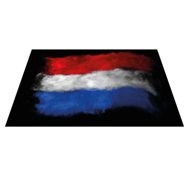 Tischsets originell im muster der niederländischen flagge - TenStickers