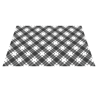 Platzset Textur Schwarz-weiß kariert - TenStickers