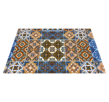 Tischset textur mit filigranen fliesenmustern - TenStickers