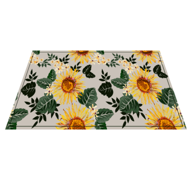 Tischsets originell sonniges blumenarrangement - TenStickers