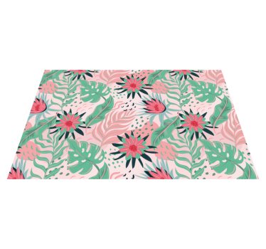Tischsets originell mit floralem tropischen muster - TenStickers