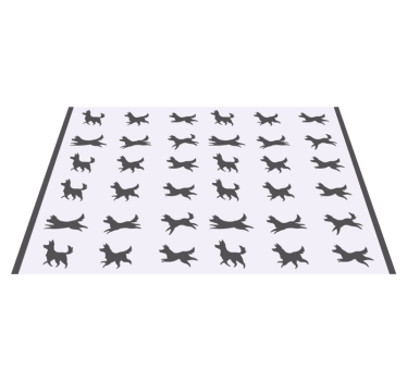 Tischsets originell im stilvollen hundemuster - TenStickers