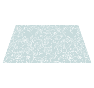 Tischset textur mit floralem druck - TenStickers