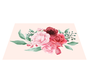 Tischsets originell blumendekoration - TenStickers