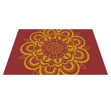 Tischsets originell mit aufwendigem blumenmuster - TenStickers