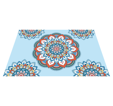 Tischsets originell mit lebhaftem mandala-motiv - TenStickers