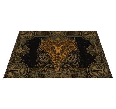 Tischsets originell mit filigranem elefantenmotiv - TenStickers