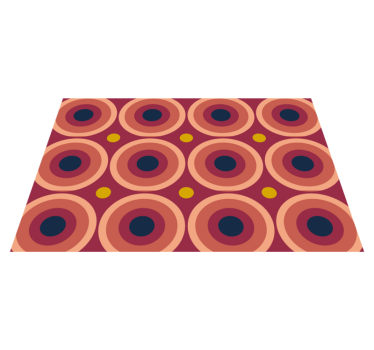 Tischsets originell mit geometrischem kreisdesign - TenStickers