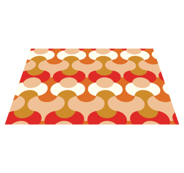 Tischset modern mit lebendigen geometrischen mustern - TenStickers
