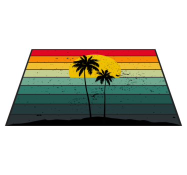 Tischsets originell tropischer sonnenuntergang - TenStickers