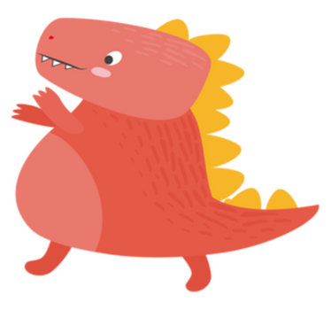 Kinder Tischset Verrückter dinosaurier - TenStickers