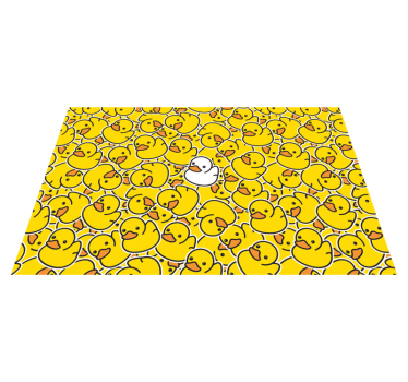 Platzset modern Verschiedene süße weiße ente - TenStickers