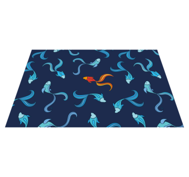 Tischsets originell mit lebhaftem fischmotiv - TenStickers