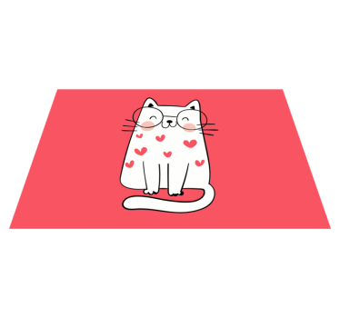Tischset kinder mit niedlichem katzenmotiv - TenStickers