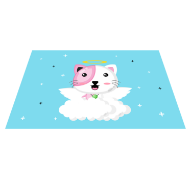 Tischset kinder süßer katzenengel - TenStickers