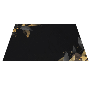 Tischset elegant mit raffinierten blattmotiven - TenStickers