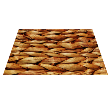 Tischset textur geflochtene naturmatte - TenStickers