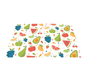 Tischsets originell Cartoon-fruchtmuster - TenStickers
