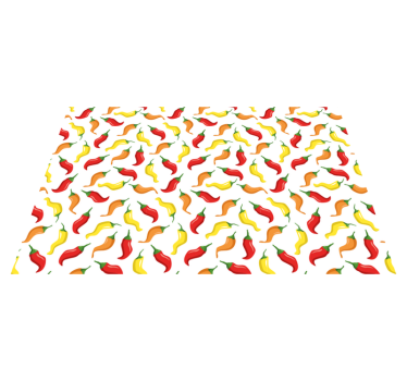 Tischsets originell bunte chilischoten - TenStickers