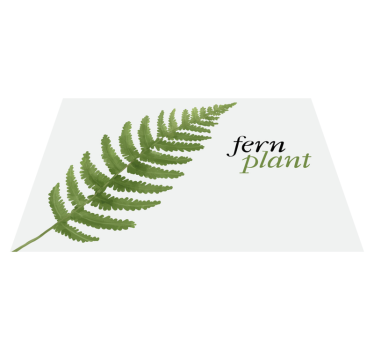 Platzset Spruch Farnpflanze minimalistisch - TenStickers
