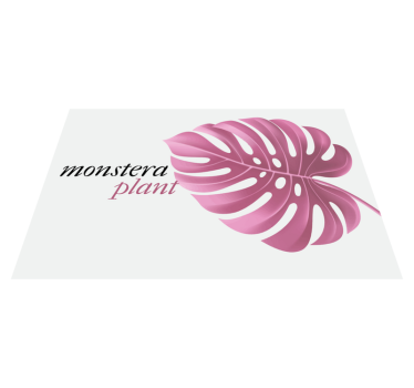 Tischsets originell mit monstera blatt motiv - TenStickers