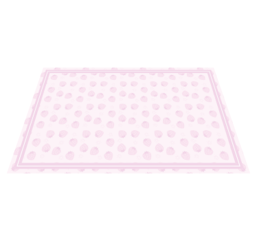 Tischset kinder erdbeer-muster spielbereich - TenStickers