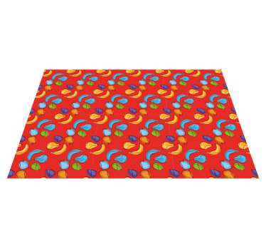 Tischsets originell mit buntem obstmuster - TenStickers