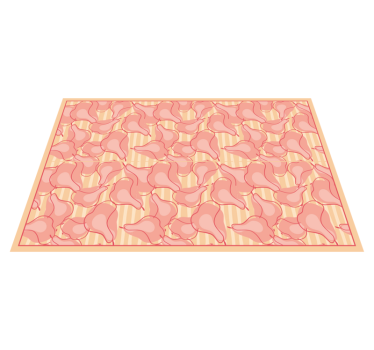 Tischsets originell Kreatives Muster rosa birnen - TenStickers