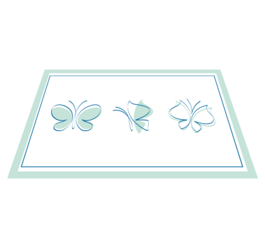 Tischsets originell mit eleganten schmetterlingsmotiven - TenStickers