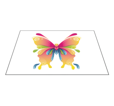 Tischsets originell mit buntem schmetterlingsmotiv - TenStickers