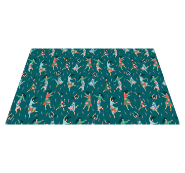 Tischsets originell mit tanzenden frauen motiven - TenStickers