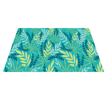 Tischsets originell mit blättrigem botanischem muster - TenStickers