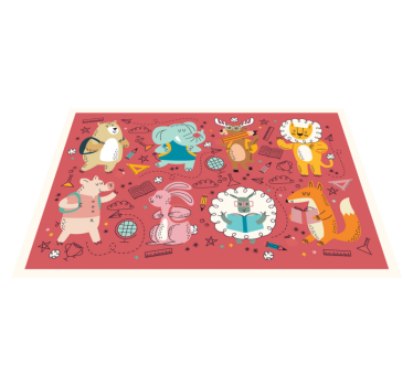 Platzset modern Cartoon-tiermotive - TenStickers