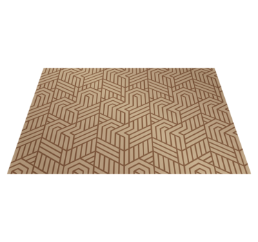 Tischset modern mit geometrischer texturierung - TenStickers
