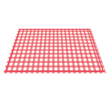 Platzset modern Rot kariertes dekor - TenStickers