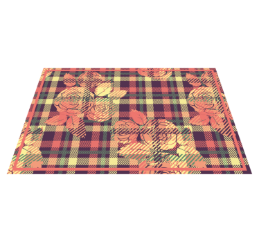Tischset textur botanisches gitterdesign - TenStickers