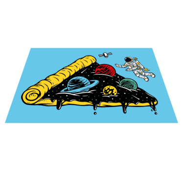 Tischsets originell scheibe mit weltraumthema - TenStickers