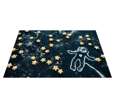 Tischset kinder astronauten sternenszene - TenStickers