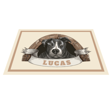 Tischsets originell mit hundeporträt illustration - TenStickers